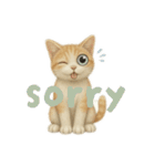 ハチワレと茶トラの日常（個別スタンプ：18）