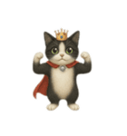 ハチワレと茶トラの日常（個別スタンプ：24）