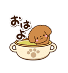 トイプードル【レッド】カフェ（個別スタンプ：2）