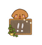 トイプードル【レッド】カフェ（個別スタンプ：19）