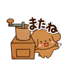 トイプードル【レッド】カフェ（個別スタンプ：21）