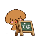 トイプードル【レッド】カフェ（個別スタンプ：30）