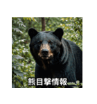 熊出没注意スタンプ（個別スタンプ：5）