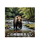 熊出没注意スタンプ（個別スタンプ：16）