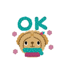 絵本みたいな＊動く＊冬のやさしいトイプー（個別スタンプ：14）