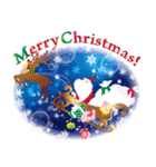 雪の結晶が舞う！大人の冬の日常＆クリスマス（個別スタンプ：1）