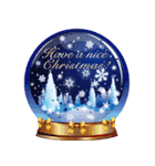 雪の結晶が舞う！大人の冬の日常＆クリスマス（個別スタンプ：3）