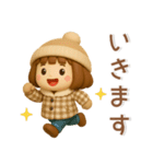 かわいい女の子❤️冬のスタンプ（個別スタンプ：10）
