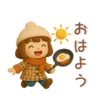 かわいい女の子❤️冬のスタンプ（個別スタンプ：13）