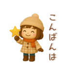 かわいい女の子❤️冬のスタンプ（個別スタンプ：15）