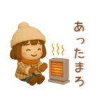 かわいい女の子❤️冬のスタンプ（個別スタンプ：26）