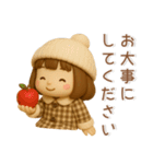 かわいい女の子❤️冬のスタンプ（個別スタンプ：27）