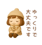 かわいい女の子❤️冬のスタンプ（個別スタンプ：28）