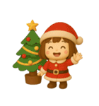 かわいい女の子❤️冬のスタンプ（個別スタンプ：30）