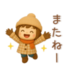 かわいい女の子❤️冬のスタンプ（個別スタンプ：39）