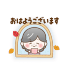 【冬の気遣い】ほのぼの❤️シニア（個別スタンプ：1）