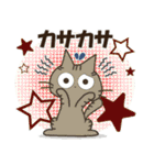 黒ねこ＆みけさん便り・13（個別スタンプ：6）