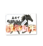 書き込める年賀状フレーム ～午年～（個別スタンプ：12）