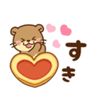 コツメカワウソ♡ずっと使える日常 冬ver（個別スタンプ：32）