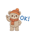 冬の日常・イベント★ルルクマ（個別スタンプ：5）