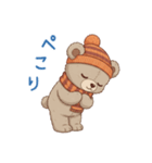 冬の日常・イベント★ルルクマ（個別スタンプ：8）