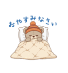 冬の日常・イベント★ルルクマ（個別スタンプ：14）