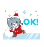 飛び出す！冬 3びきのこねこ♪（個別スタンプ：3）