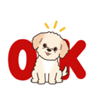 やさしいマルプー『デカ文字・敬語』（個別スタンプ：2）