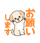 やさしいマルプー『デカ文字・敬語』（個別スタンプ：14）