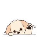 やさしいマルプー『デカ文字・敬語』（個別スタンプ：32）