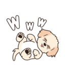 やさしいマルプー『デカ文字・敬語』（個別スタンプ：34）