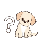 やさしいマルプー『デカ文字・敬語』（個別スタンプ：35）