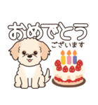 やさしいマルプー『デカ文字・敬語』（個別スタンプ：38）