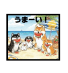 可愛すぎる！日本犬たちの癒し系スタンプ（個別スタンプ：18）
