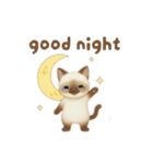 siamese cat ＆  Hachiware cat（個別スタンプ：11）