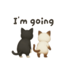 siamese cat ＆  Hachiware cat（個別スタンプ：21）