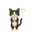 siamese cat ＆  Hachiware cat（個別スタンプ：28）