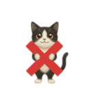 siamese cat ＆  Hachiware cat（個別スタンプ：30）