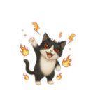 siamese cat ＆  Hachiware cat（個別スタンプ：35）