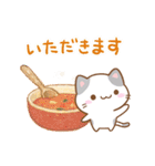 小さいブチ猫☆色鉛筆飾り（個別スタンプ：13）