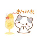 小さいブチ猫☆色鉛筆飾り（個別スタンプ：19）