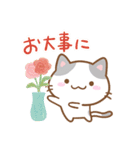 小さいブチ猫☆色鉛筆飾り（個別スタンプ：22）