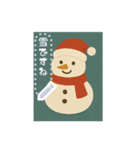 文字入力できる♥クリスマスのポストカード（個別スタンプ：5）