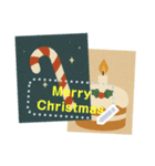 文字入力できる♥クリスマスのポストカード（個別スタンプ：7）
