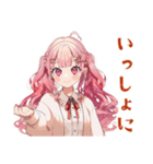 冬のラブリーな女の子♡スタンプ（個別スタンプ：9）