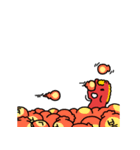 小さくてかわいい赤い馬の新年のご挨拶（個別スタンプ：8）