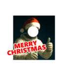 顔ハメ♥宇宙飛行士 メリクリ＆あけおめ（個別スタンプ：2）