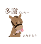 かわいい小馬ちゃん 【台湾語】（個別スタンプ：2）