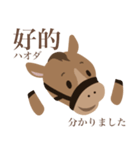 かわいい小馬ちゃん 【台湾語】（個別スタンプ：11）