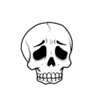 シュールなドクロのスタンプ（個別スタンプ：4）